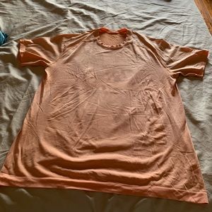 Lululemon men’s Orange workout shirt, size XL